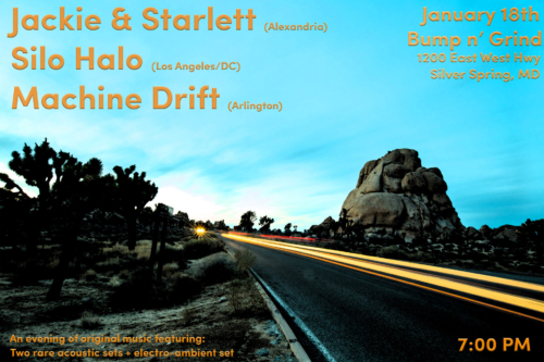 Jackie +Starlett - Silo Halo - Machine Drift - Jan 18th